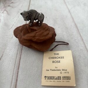 Buffalo Sculpture Folk Art Decor The Cherokee Rose” by Joe Timberlake Shine 1978